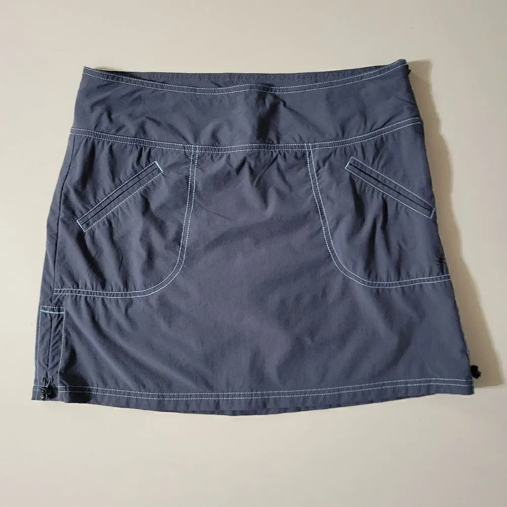 Athleta Cinch Ripstop Skort Asphalt Gray